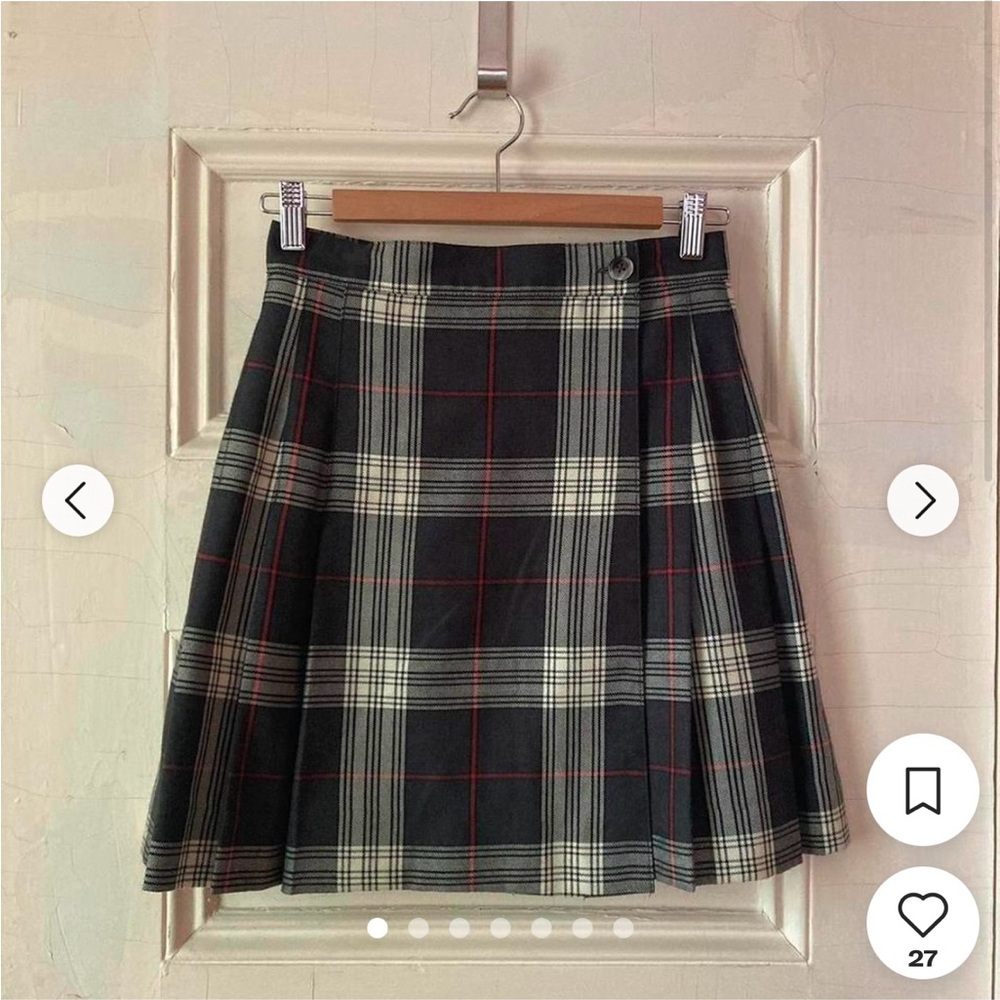GAP Gray Skater Skirt with Pleats for Casual Work